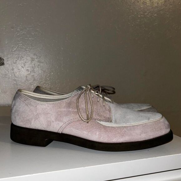 Hush-puppies Men's Pink and Cream Oxfords - Picture 6 of 8